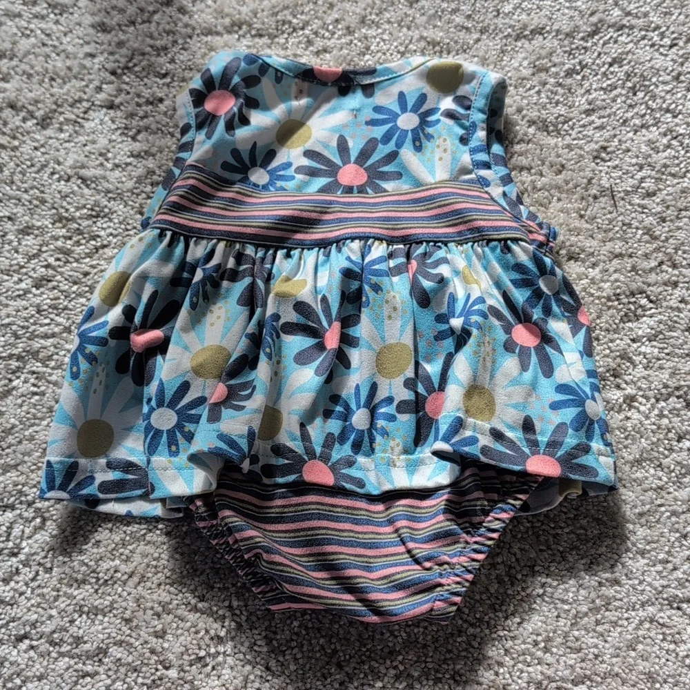 Pete & Lucy Baby Girl Floral And Striped 6 Months